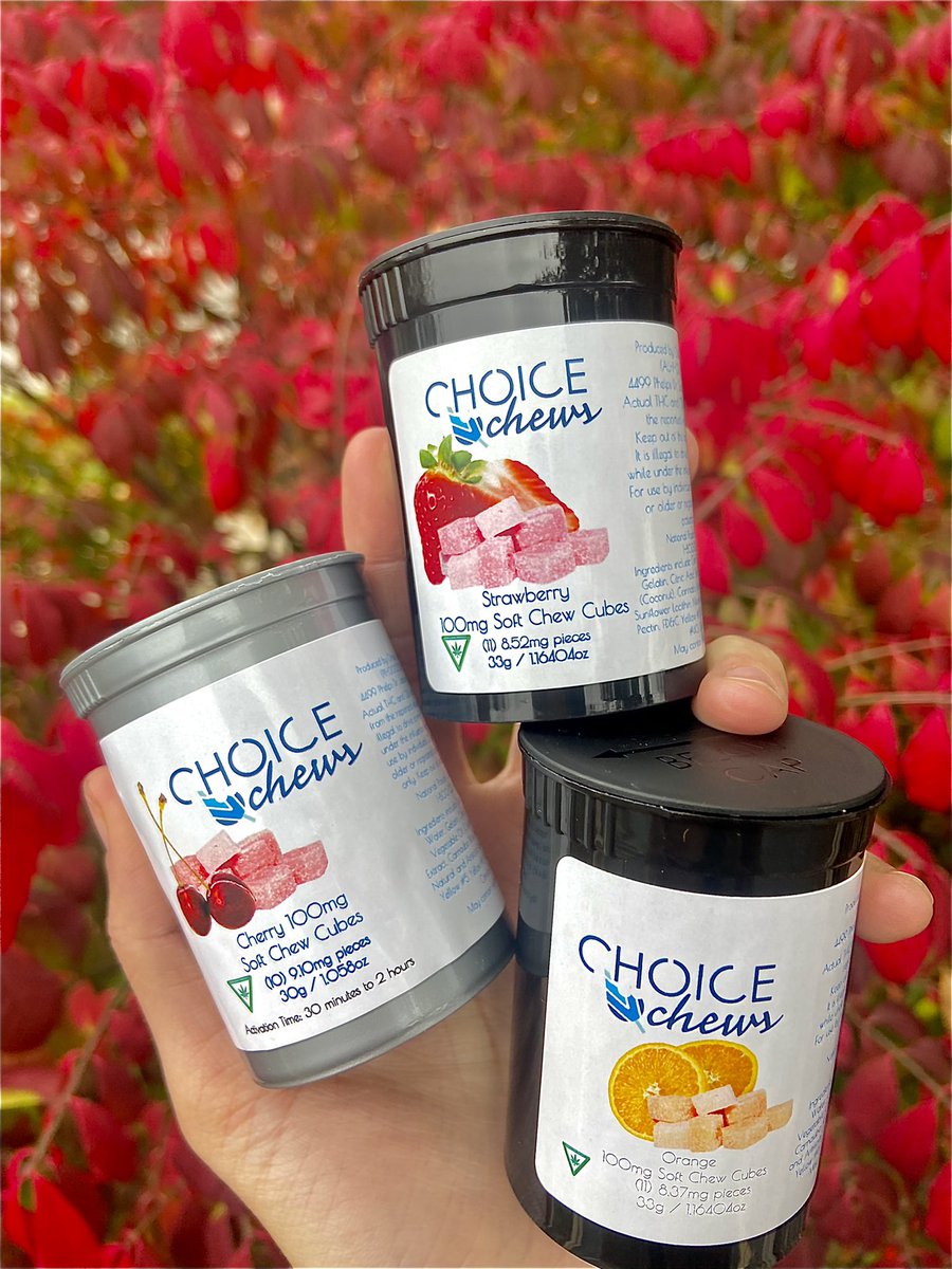 EdgewoodCanna's tweet image. Oh the choices you have! These delicious micro dosed CHOICE CHEWS by @choicepowered are now available in these featured flavors at Edgewood Wellness! Check out Weedmaps, Leafly, or stop in to see us and receive 10% off for our weekly Medible Monday Deal 😋
