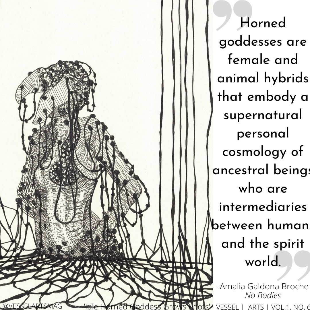 vesselartsmag's tweet photo. A little spooky and a lot of beauty- don't miss this months #ARTS feature, Amalia Galdona Broche's 'No Bodies' #illustrations. 💥
#VesselArts #VesselArtsMag #art #hornedgoddess #love
@galdonaba 
https://t.co/iIxrLHjGNs https://t.co/twX22CjSmq