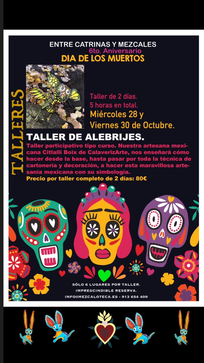 No te pierdas este genial taller de Alebrijes mexicanos