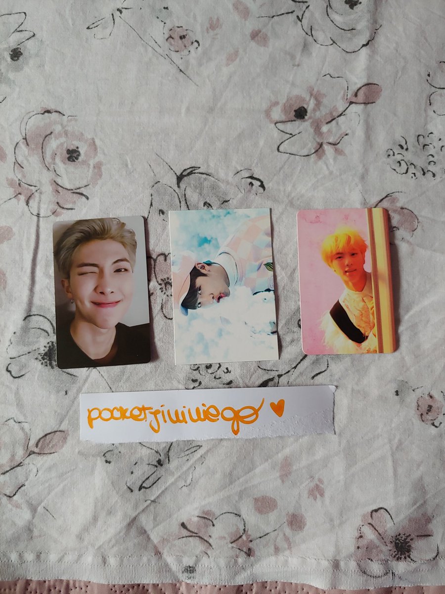 tinywooyoungie_'s tweet photo. #WTS 🧡 BTS Photocards 🐨🐹
✅ Namjoon Love Yourself in Europe: 28€
✅ Namjoon 5/8 Wings Tour: 6€
✅ Jin Love Yourself Answer: 7€
Located in Italy. I'm @pocketjiminiego on IG ✨ #btsphotocardtrade #btsphotocardsell #btsphotocardsale #NAMJOON #Jin #rmphotocard #jinphotocard https://t.co/rOvuYfnPSP