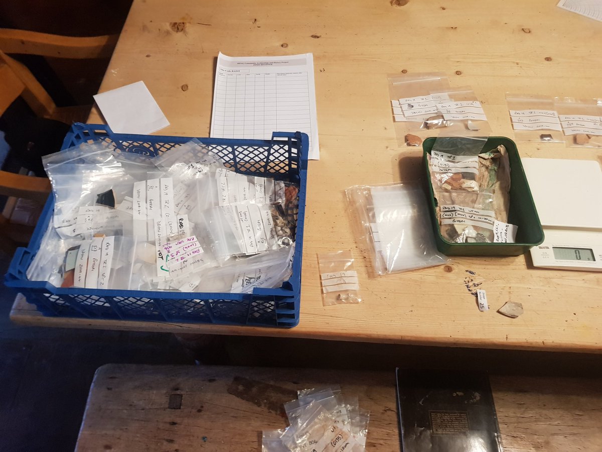 AndRadbourne's tweet photo. Preparing finds for the archive. This means making sure all the records in the database, reports and information on finds bags tallies! https://t.co/JGOe8nbxFA