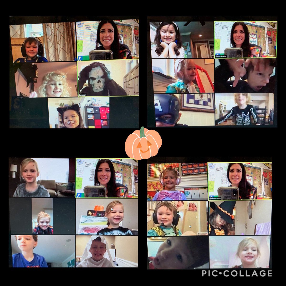 Halloween fun, Zoom party style🎃👻💀We loved kicking off our week celebrating Halloween as a class-we all had a blast!!!