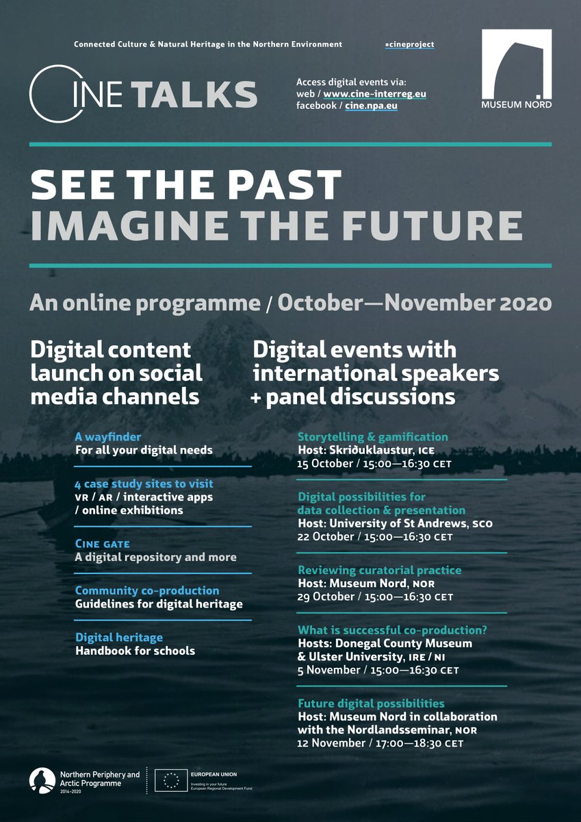 CINEprojectEU's tweet photo. The next in our series CINE TALKS: What is Successful Co-production is this coming Thursday. Join our #CineProject partners and guests to discuss #heritage #museums and #coproduction at 2pm UTC / 3pm CET on Facebook Live https://t.co/MT4Hj7Xqv0 https://t.co/fdxjyLAhcQ