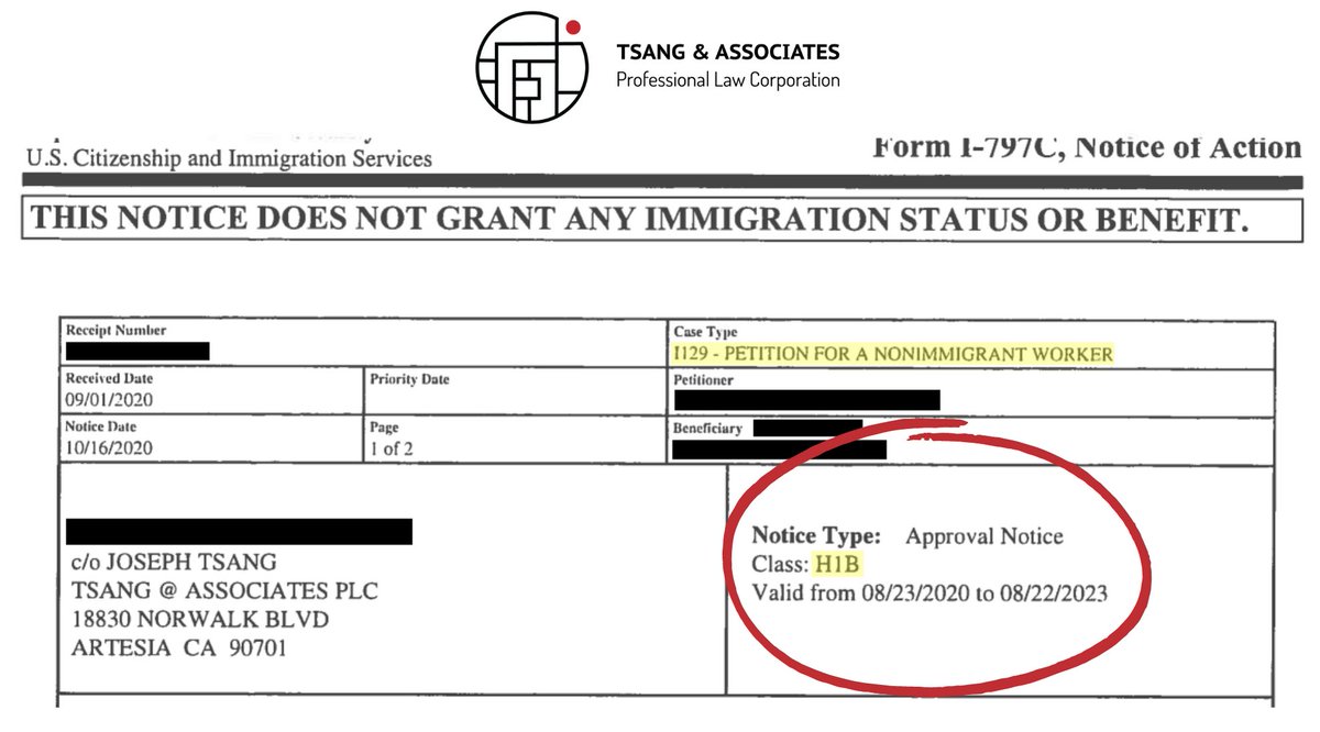 Starting this week off with an #H1B approval notice without a Request for Evidence for a Mechanical Engineer! 💪

#tsangslaw #immigration #immigrationlaw #immigrationlawyer #immigrationattorney #immigrationlawfirm #h1bvisa #employmentvisa #i129 #nonimmigrantvisa #visa