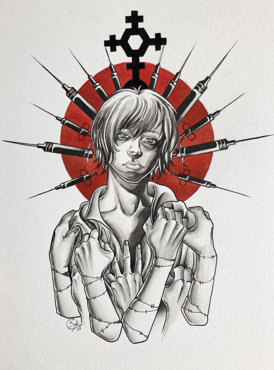 bats__babes's tweet photo. Heather Mason
8x10 watercolor and ink
#SilentHill #horrorflash https://t.co/72J7Fq0pmZ