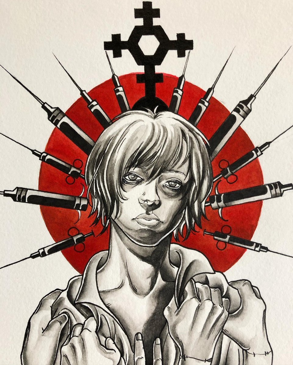 bats__babes's tweet photo. Heather Mason
8x10 watercolor and ink
#SilentHill #horrorflash https://t.co/72J7Fq0pmZ