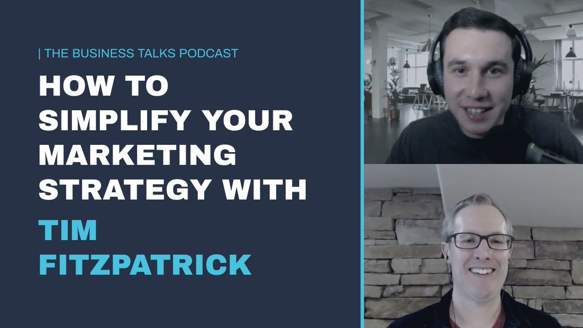 InboundWebDev's tweet image. This week's episode of Business Talks features Tim Fitzpatrick who joins me to discuss how business owners can simplify their marketing strategy to better promote their company and feel more in control and less stressed along the way. 

Listen Here: buff.ly/3dYznHd