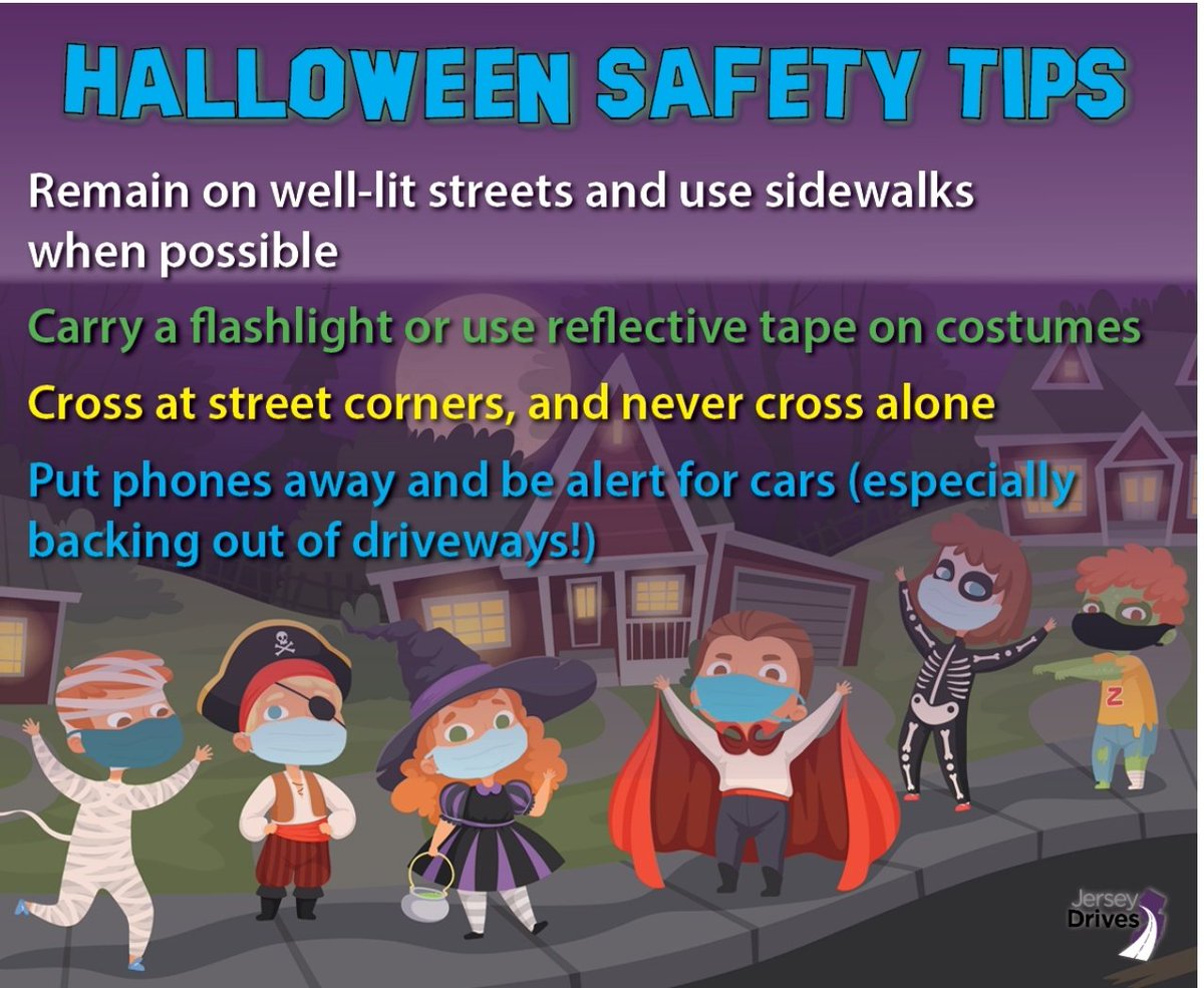 MantuaPD's tweet photo. Be safe and be seen this Halloween! For more safety information, check out these tips from @ezride.org: https://t.co/74DWE6yUgG
 #HappyHalloween #TrickOrTreatingSafety #PedestrianSafety #JerseyDrives https://t.co/MKtmpNnzIO