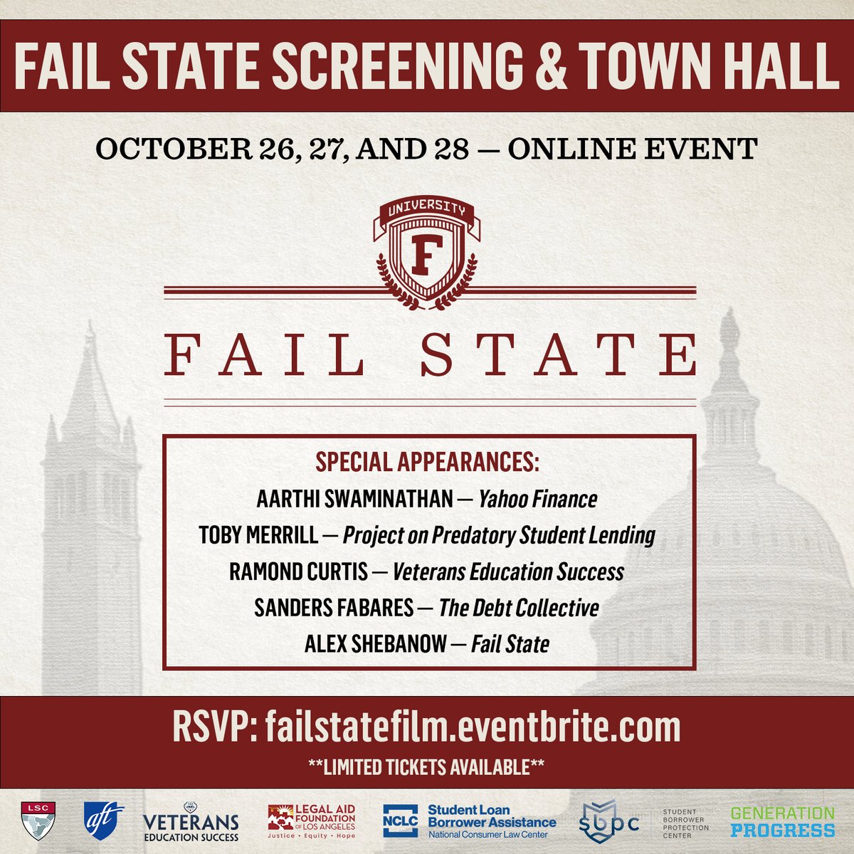 FailStateMovie's tweet image. Just a few hours until the film becomes available! RSVP now so you can receive the link. Only a few seats left: failstatefilm.eventbrite.com