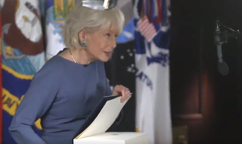 thehill's tweet photo. Lesley Stahl: Giant health care book in Trump interview had "no comprehensive health care plan" https://t.co/TmXmfRoF4t https://t.co/zcjBKcZHEO