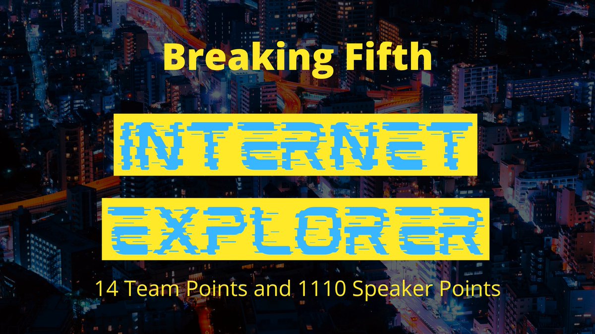 UCTDebating's tweet photo. Breaking fifth... Internet Explorer! https://t.co/y3j2Ugz5Qb