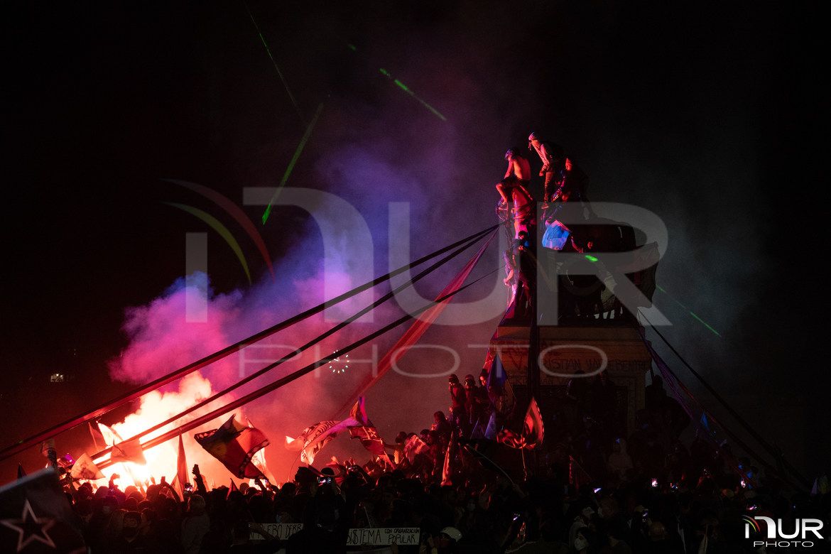 NurPhoto's tweet photo. "Celebrations In Chile For The Approval Of A New Constitution" https://t.co/fo8cp8Vw9P

(Photo by Matias Basualdo/NurPhoto) https://t.co/MePuGj1lrx