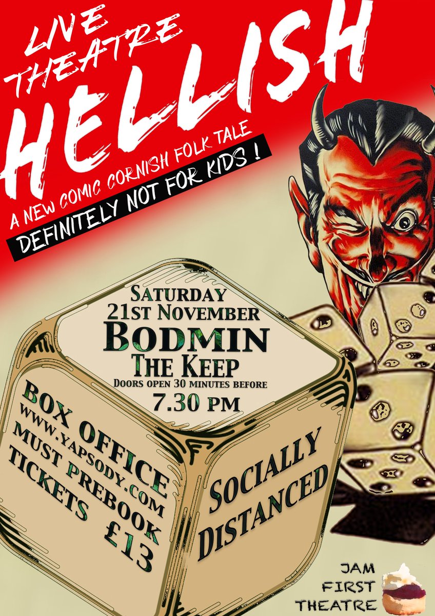 BodminKeep's tweet photo. THEATRE at The Keep!
As it's #spookyseason, it's rather fitting that we have @JamFirstTheatre production of Hellish at Bodmin Keep.
Tickets on sale now via this link... https://t.co/232LZ44AAH
@intobodmin #LoveBodmin #theatre #cornwallarts https://t.co/KJNQJgVYFU