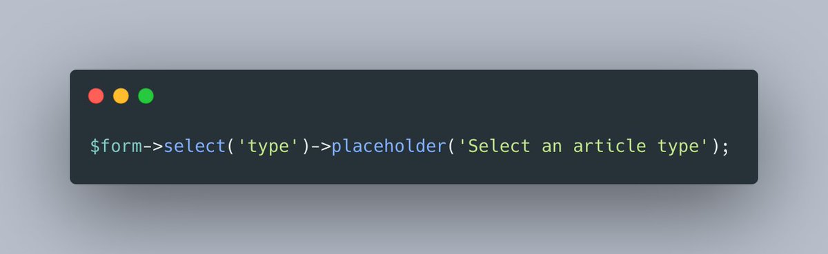 litstack_io's tweet image. You can now add a placeholder to the select field. 

Added by @lpheller