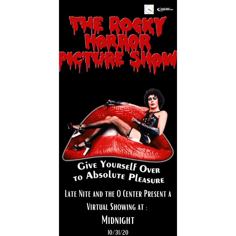 LateNiteBing's tweet photo. Join us this Friday 10/30 for three showings of Halloweentown! Wear a costume and win a prize! This Saturday 10/31 we have teamed up with the Q Center to bring you a virtual showing of Rocky Horror! Join us before the show for a Rocky Horror Costume Competition! https://t.co/l656rl1cCz