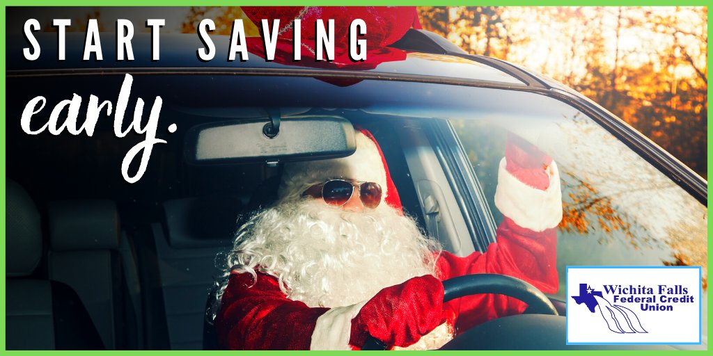 WichitaFallsFCU's tweet photo. It's never too early to start saving for the #HolidaySeason! π
Open up a #Christmas Club Account with #WichitaFallsFCU, set aside a little extra money each payday, and enjoy the holidays stress-free this year! π° π
Get started: https://t.co/uBeDB0v2zF
#HappyHolidays #WFFCU https://t.co/vHkxoFAVCa