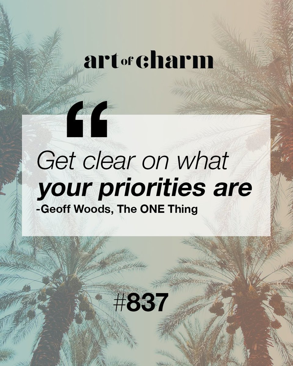 TheArtOfCharm's tweet image. Your priority today can be different tomorrow. Make it count! @geoffwoods 
🖐️ 
#priority #cultivatewhatmatters #prioritycheck