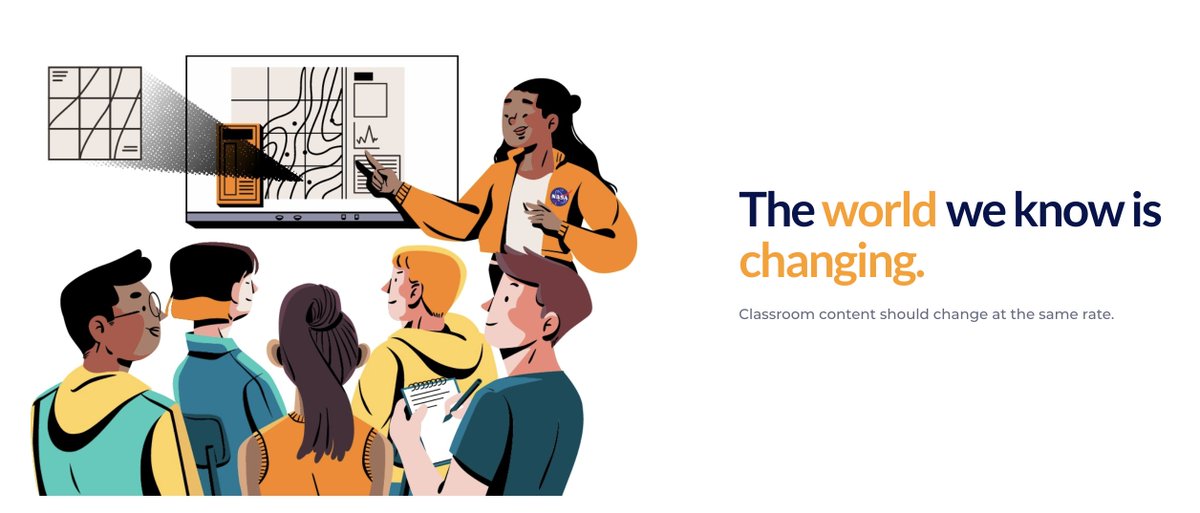 9/10  @earthrisemedia is a non-profit that leverages expertise in remote sensing to build custom media experiences for educating and engaging the public in important issues, like climate change. Their "collaborative mapping" tool for high school classrooms is a great example.