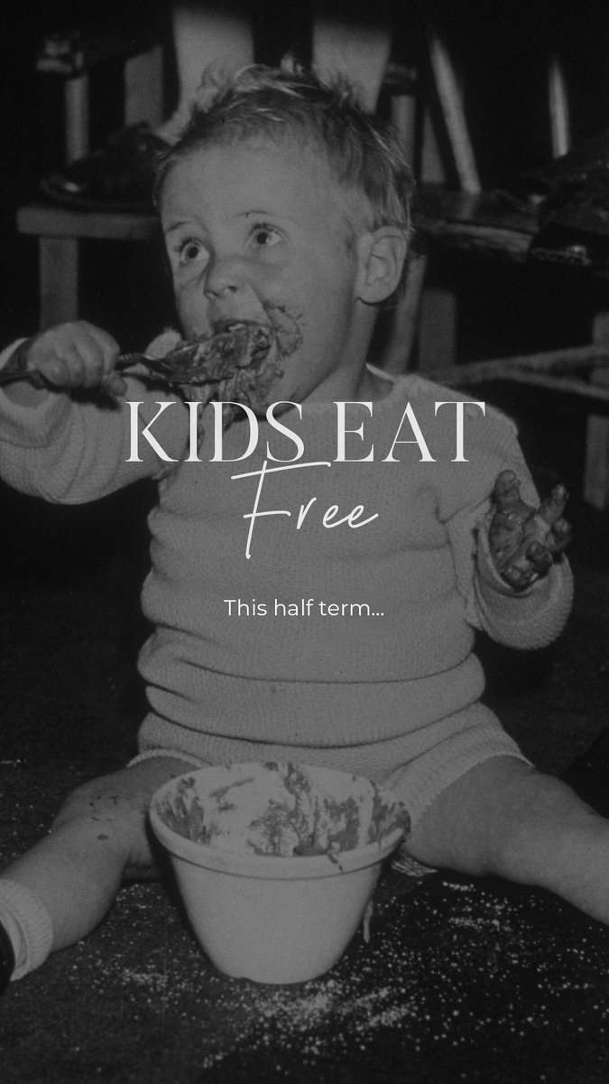 ᴄʜɪʟᴅʀᴇɴ ᴇᴀᴛ ғᴏʀ ғʀᴇᴇ! ❤︎
As a special Club Individual reward this half term, we would like to treat your little ones to a meal on us when you dine between, Monday 26th October &amp; Sunday 8th November*