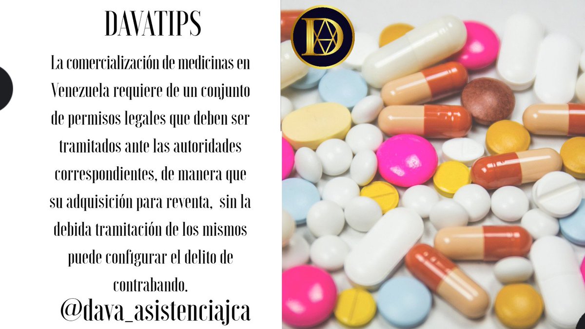 asistenciajca's tweet photo. ✔️DAVA TIPS

➡️ Regimen comercial de Medicinas y sustancias controladas en Venezuela
.
.
#davatips #grupodava #Venezuela #Delito #Abogados #Tramites #Medicina https://t.co/KIyBqTXLJg