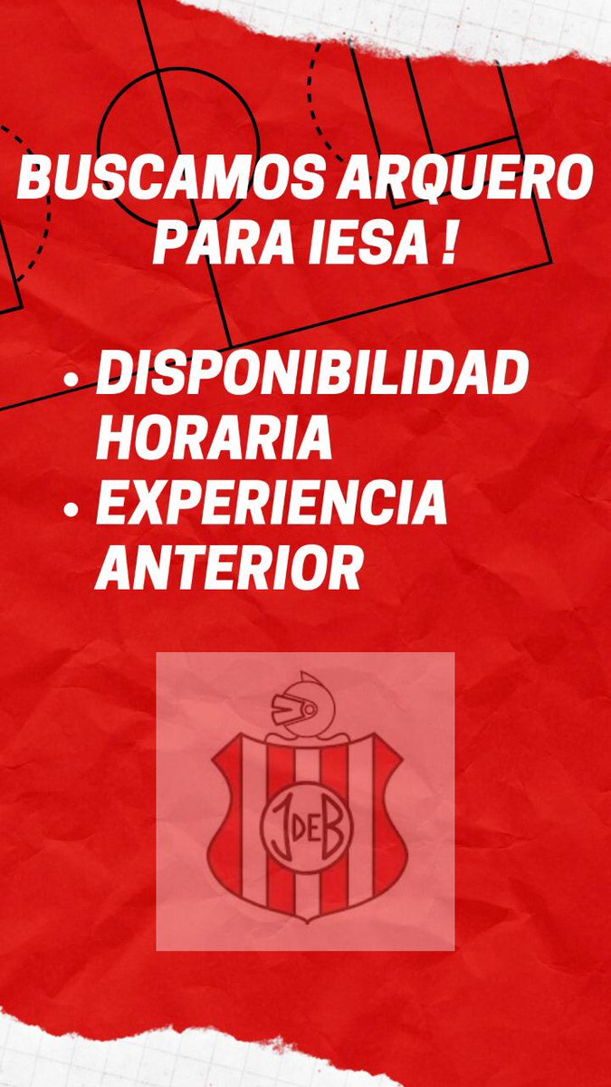 Juventud de Bernal  busca GK 🔥
- exp iesa 
- disponibilidad de 22:30 a 00
- seriedad
<a href="/IESAFichajes/">IESA Fichajes</a>