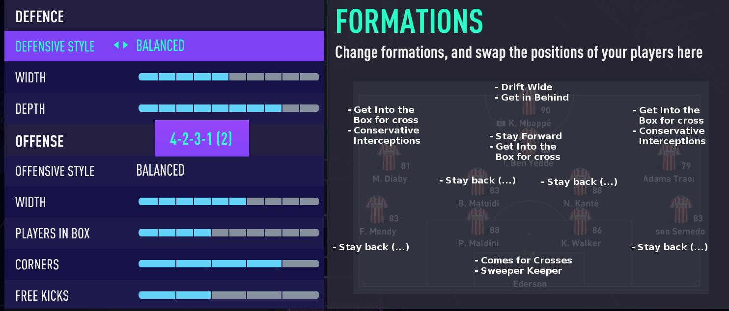 Iamfrench Twitterissa Elite 2 With 26 4 Futchampions My Custom Tactic In 4231 2 Fifa21