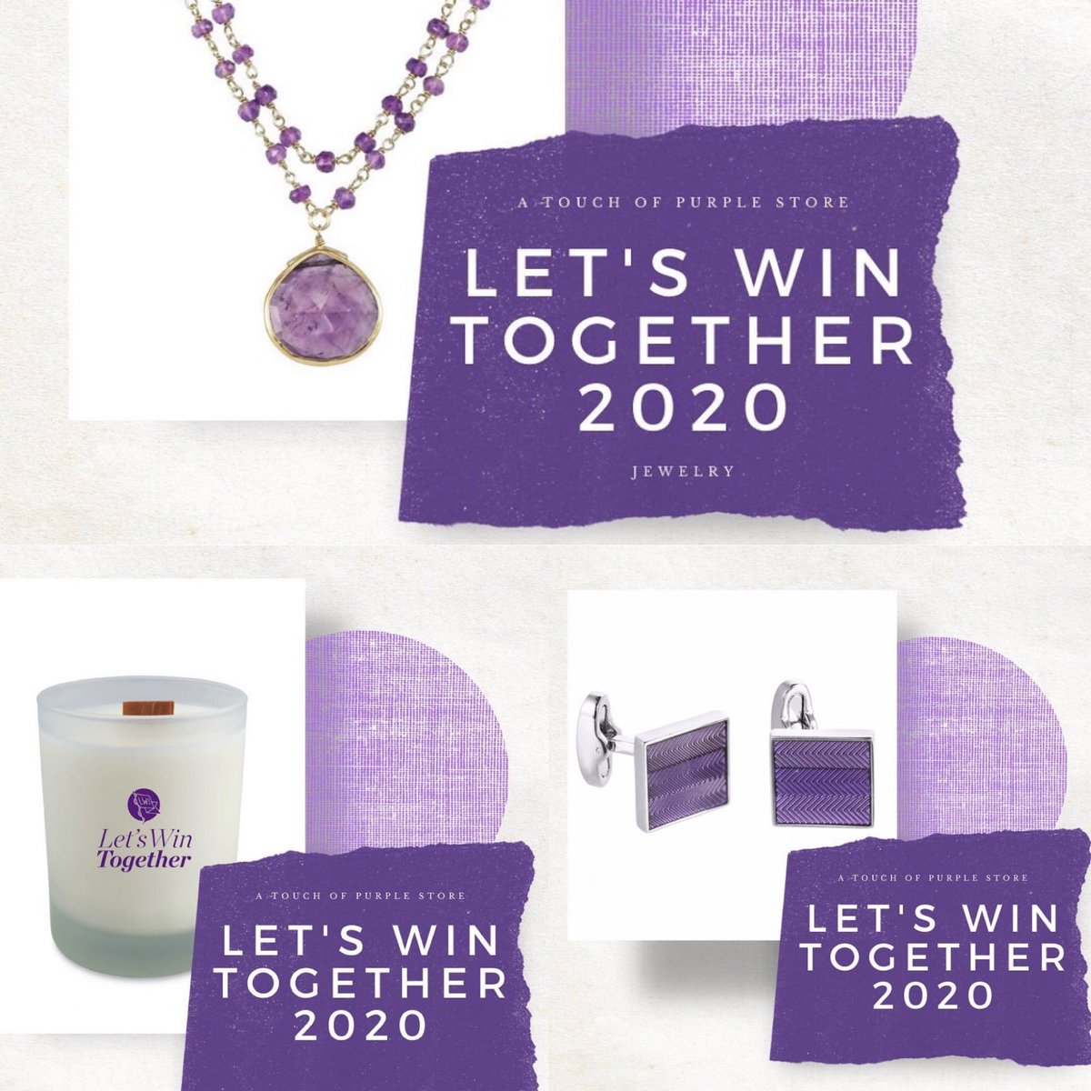 drallysonocean's tweet photo. 💜💜Visit @letswinpc’s Touch of Purple shop! Every dollar of your purchase goes to support Let’s Win’s free digital platform. #pancsm #pcam #letswinpc 💜💜 https://t.co/DyukRFbv7E https://t.co/dc5DzVBQ1D