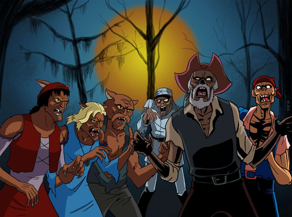 bob_cram's tweet photo. #monstersketchmonday Not sure when the article with this image will get posted, but wanted to share it during October! Had fun learning how to do this. #scoobydoo #zombieisland #learningartstuff https://t.co/SsYfOVabAM