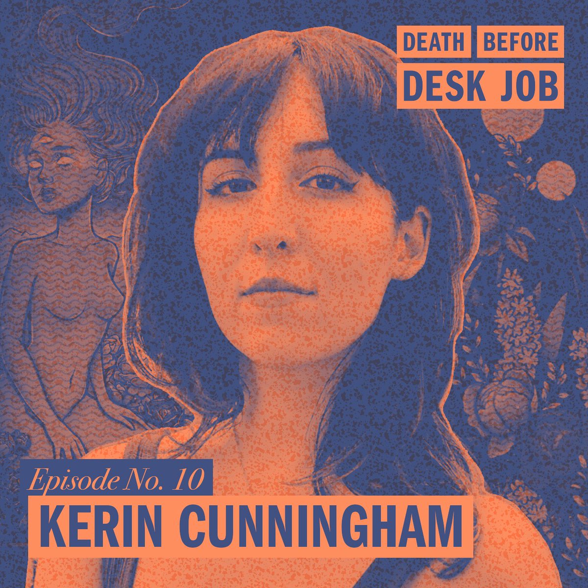 KerinCunningham's tweet photo. AHHH MY FIRST PODCAST 🤩 I was so honored to be interviewed for Death Before Desk Job because I LOVE this podcast about creative pursuit + process. You can check it out (along with all of DBDJ's episodes) here:
https://t.co/G2PDCodVnE https://t.co/YNuZWIElWb