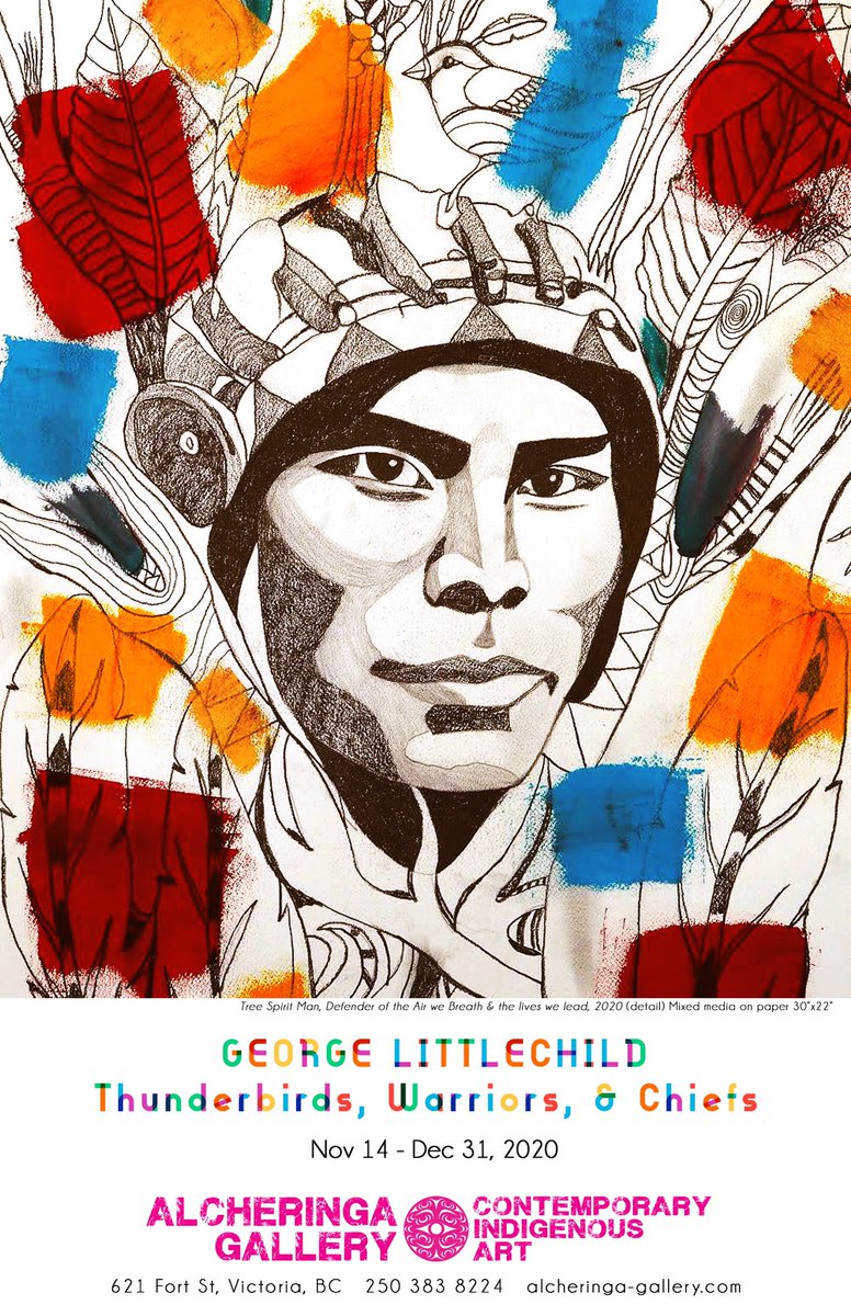 markloriaart's tweet photo. Alcheringa Gallery is very pleased to present a new exhibition of senior Cree artist George Littlechild - Thunderbirds, Warriors, &amp; Chiefs. STAGED OPENING - Nov 14, 2-4 pm with artist in attendance. Contact the gallery to book and to see FULL CATALOGUE - https://t.co/XfZrk8G6K2 https://t.co/0Nz8KMGhp2