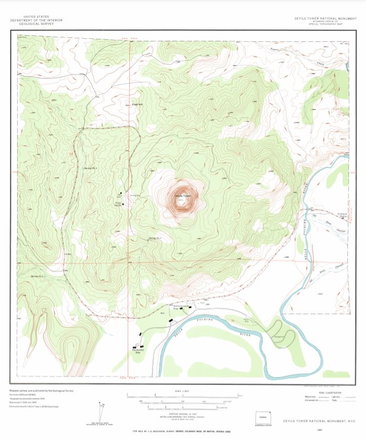 USGSstore's tweet photo. It's #FreeMapMonday! Retweet and follow us for a chance to win the map of Devil's Tower National Monument, WY! 

#USGSStore (U.S. residents only) https://t.co/8CNIZuczE9