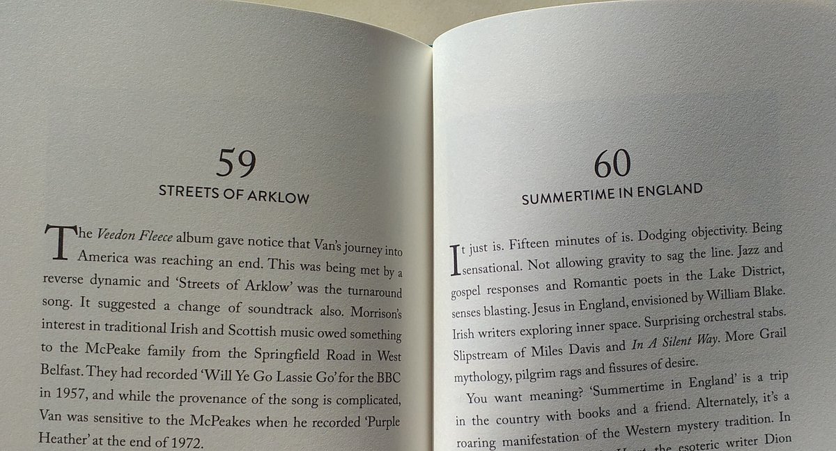 ACNIWriting's tweet photo. Wow. It’s hard to imagine what a better book on Van Morrison than this one by @stu_bailie would look like. This Veedon Fleece era fan has given up trying. Just make room in the Xmas stockings for this already-classic, genial study of 75 top songs in their natural habitats. https://t.co/vbqOMS6qyT