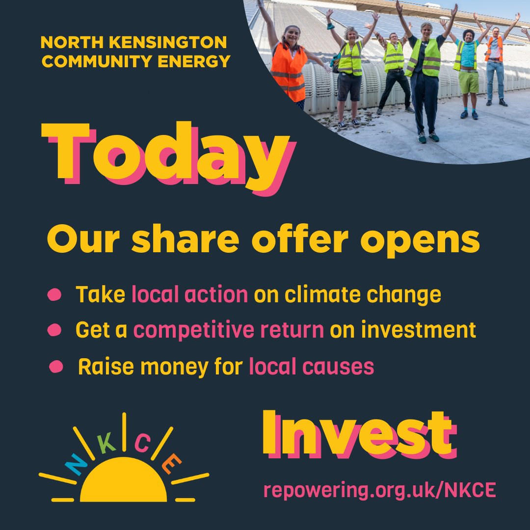 NorthKenCE's tweet photo. TODAY is THE day! 🎉🎊 You can now INVEST in solar panels on the @WestwayTrust Sports Centre 🌞 TAKE ACTION on climate change, SUPPORT local causes &amp; MAKE a competitive return! 💸 JOIN us here - https://t.co/Qglzahg1wz #northken #solarsquad #peoplepower #community https://t.co/5dY5XsRMQS