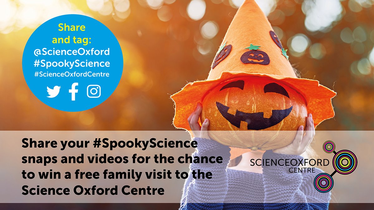 scienceoxford's tweet photo. If you're coming  to our family open days or conducting your own spooky science experiments at home this half term, share your pics or videos with us for the chance to win a family visit to our Centre! #spookyscience https://t.co/kYbmdtwW3X