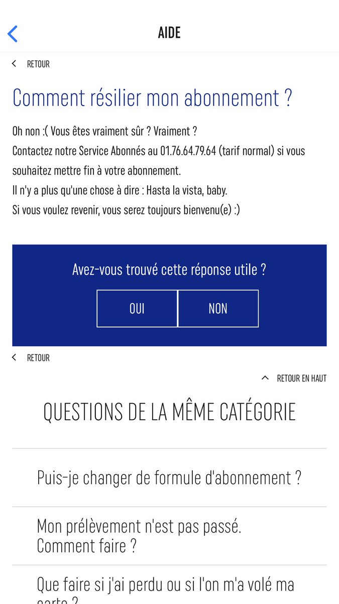 thomscarv's tweet photo. @UGCBordeaux @Bluecentauree @UGCcinemas @ugcdistribution C’est bon @UGCBordeaux vous êtes dans la légalité ouf ! Faut juste cliquer sur aide , l’abonnement et gérer mon abonnement. Aussi simple que cela ! https://t.co/41kgE0vUEq