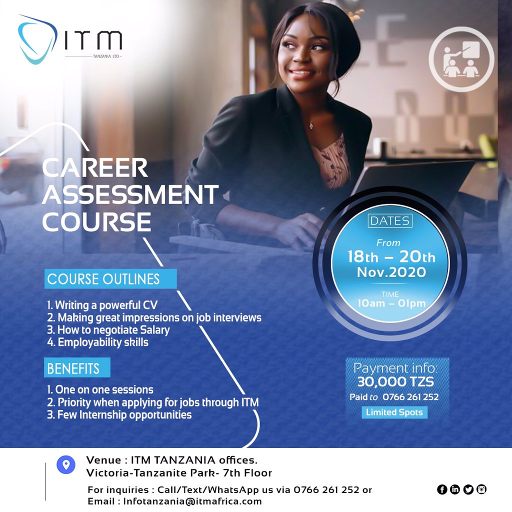MarekaMalili's tweet photo. Okay Graduates na wengine wenye kiu ya maarifa nawasogezea fursa ya kupiga msasa mbinu na ujuzi wa kutembea na fursa za soko la ajira.
Wanaitwa @itmtanzania wanakupa hiyo package kwa 30,000/= kozi fupi.
Mjulishe mwenzio.
Rt ujumbe uwafikie wengi. https://t.co/AAqPD6lREb