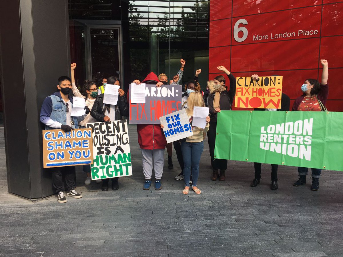 LDNRentersUnion's tweet photo. Our members in Helm House had disrepair &amp; leaks for years. But over summer got together, took action &amp; now they’re getting results💥! @Clarion_Group have started a programme of repairs in the last 6 weeks &amp; in a meeting with residents today promised to do further work... (1/2) https://t.co/a5efITpV5M