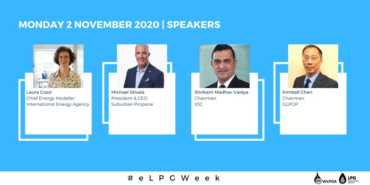 WorldLiquidGas's tweet photo. 7 days to go! #eLPGWeek boasts unrivalled content from industry leaders and global influencers. Register today to learn from this leading programme of speakers on Monday 2 November 2020 👉 https://t.co/BrL77jbbyP #LPG #Autogas #Propane #CleanAir https://t.co/nfFQHRGESp