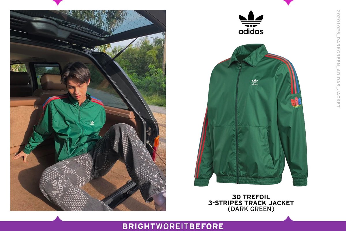 adidas jacket black with green stripes