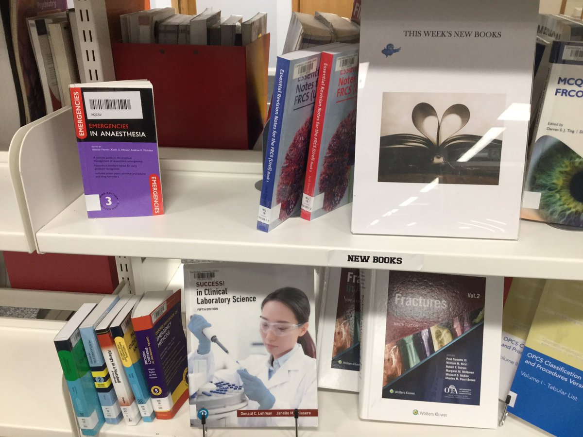 <a href="/CamAnaesthesia/">CamAnaesthesia</a> new edition of Emergencies in Anaesthesia ready for borrowing.  

One of a number of new titles #CamMedBooks 

For more information check our catalogue iDiscover - tinyurl.com/yxfwbble
