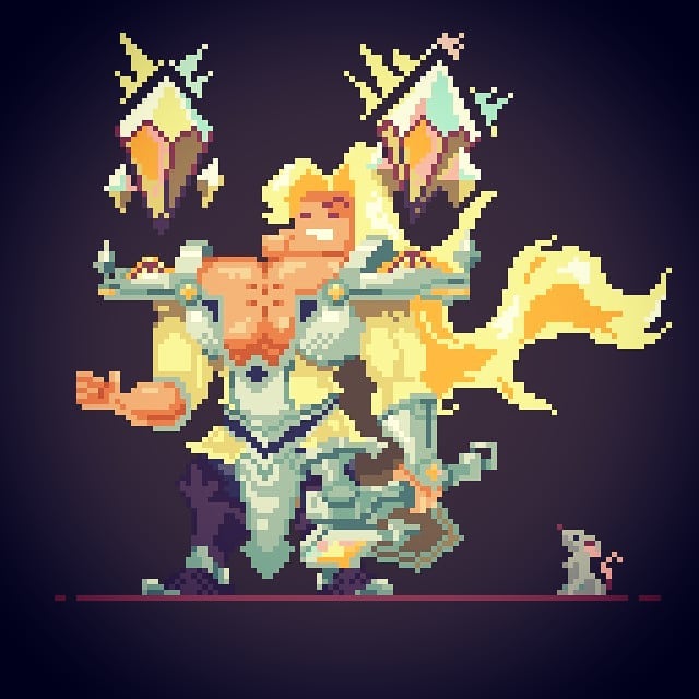 LyonLATAM's tweet photo. El talento que hay en #LOLtubre es indiscutible, tal es el caso de estas pequeñas ilustraciones en Pixel Art hechas por Halo (@HaloyNess). https://t.co/a7Ubs9vpTo