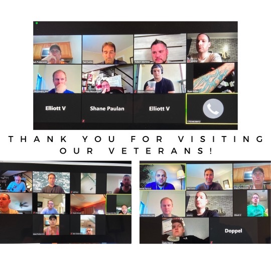 NJWarriorsHC's tweet photo. Every week the Warriors get together on Zoom to stay connected through these crazy times. Check out some of the amazing guests who have joined the conversation! #njwarriors #disabledveterans #hockey #MSUhockey #navyseals #warriorshockey #GiGoFund https://t.co/MHiOiRjhyw
