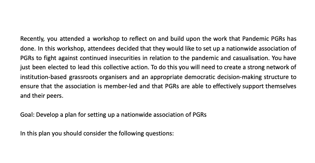 Here is a taster of the organising workshop we're holding this Friday at 12-2. You can still sign up to the Eventbrite below 👇👇