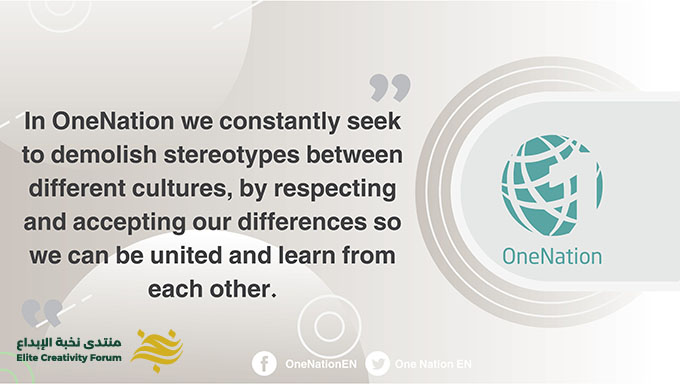 OneNation_EN's tweet image. There is no place for #stereotype and #prejudgment on others in our platforms.
@nokhab20

#diversity_acceptance
#Union 
#OneNation