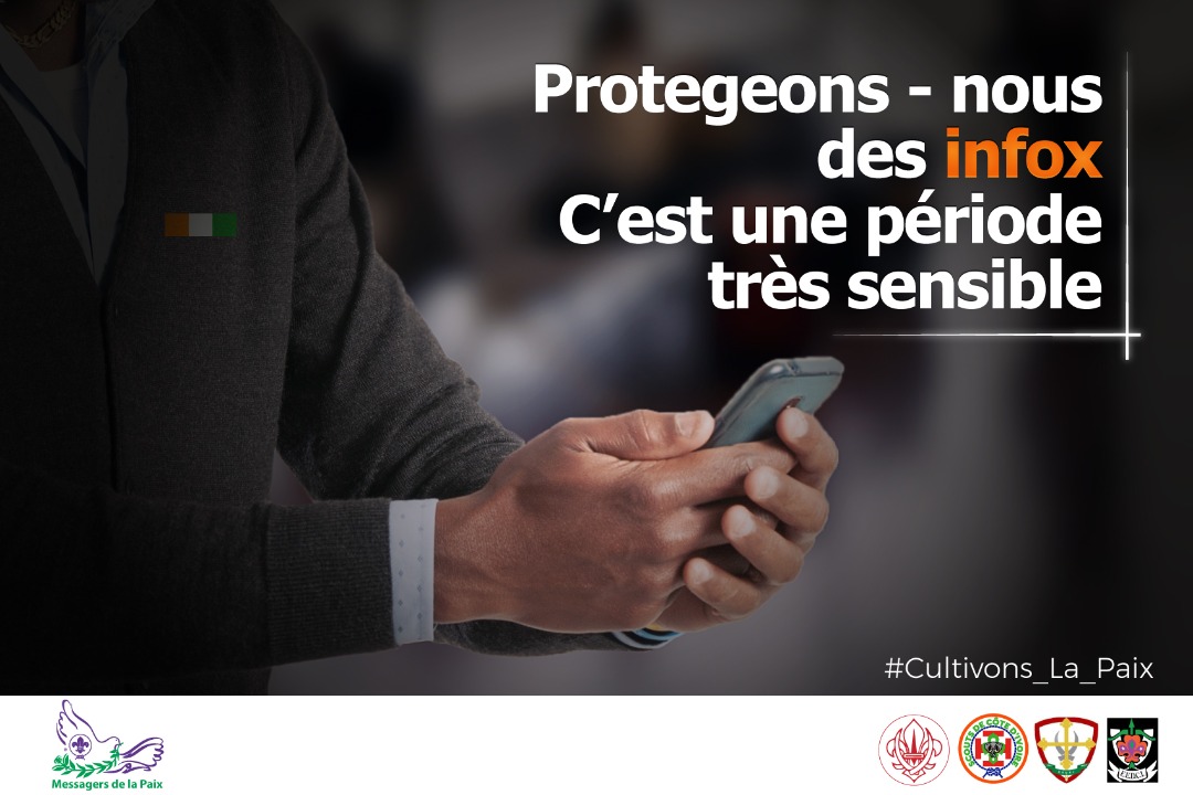 MOPCotedIvoire's tweet photo. Soyons vigilant, chers Ivoiriens!
#MoP
#ScoutCiV
#Cultivons_la_paix https://t.co/rrNalJbfAQ