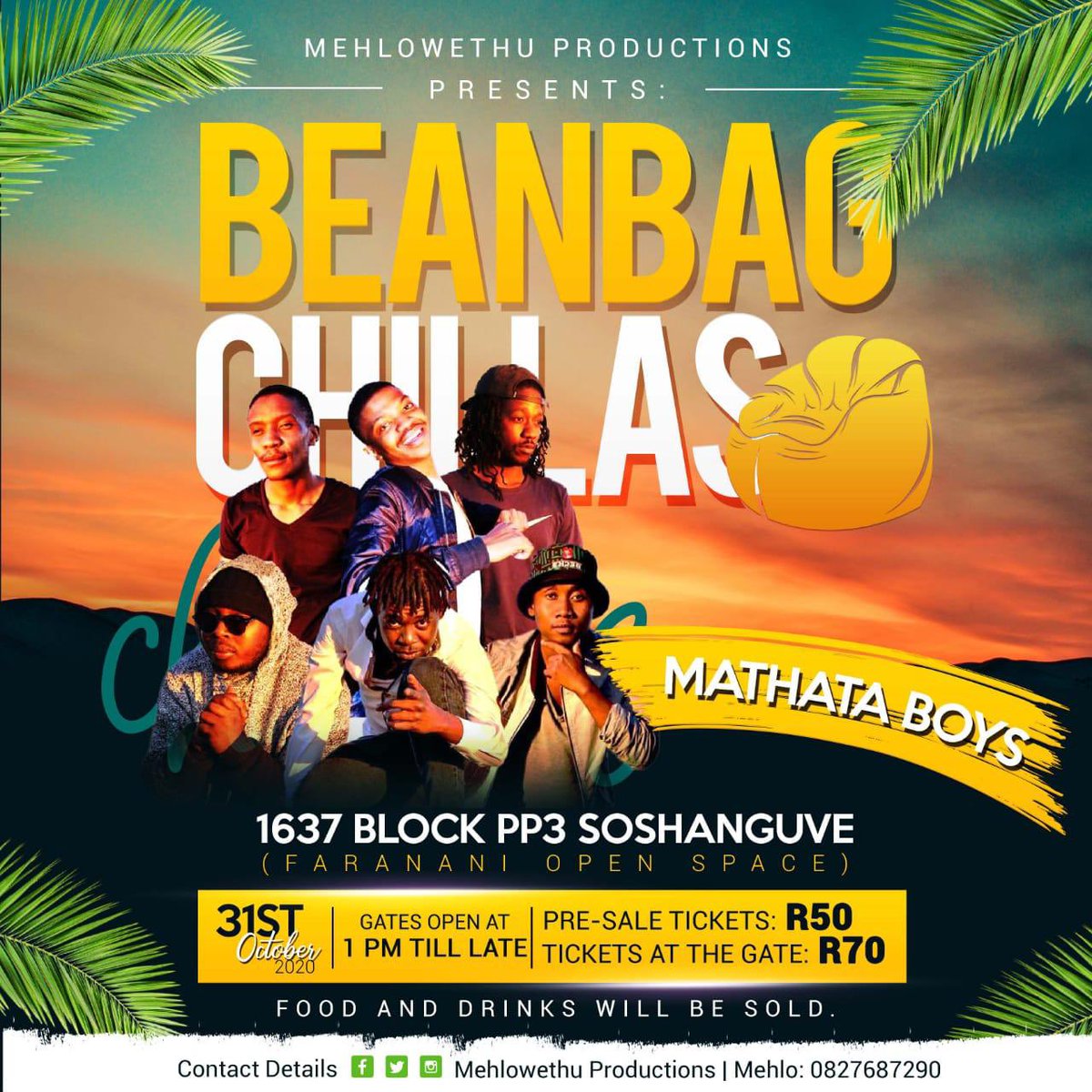 mathataboyss's tweet photo. Let’s meet at the BeanBag Chillas this Saturday #mathataboys https://t.co/G9DvMc8KxR