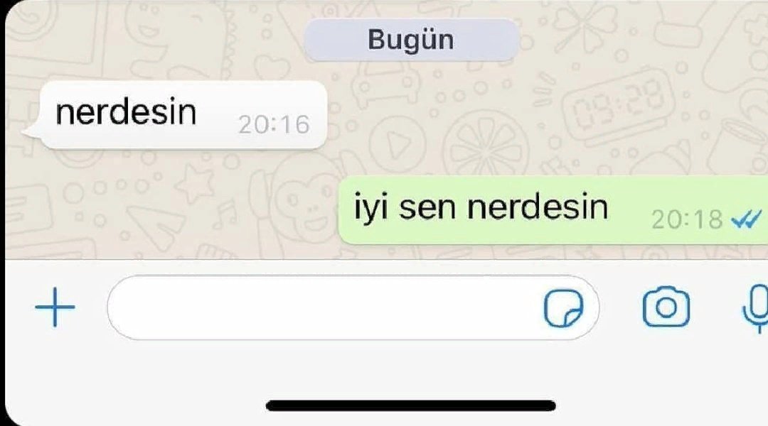 bulusmak istemediğim birisi mesaj atmıstır;