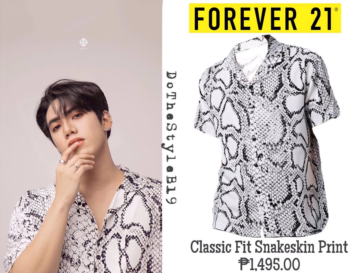 [201026 - <a href="/stellajero_/">Stell Ajero</a> - @/SB19Official SNS Update 'New Profile Photos' (outfit)] Wearing Classic Fit Snakeskin Print Shirt in White/Black by the brand Forever 21.

REQUEST <a href="/SB19Official/">SB19 Official</a> <a href="/MTV/">MTV</a> #FridayLivestream
#SB19CLOSET