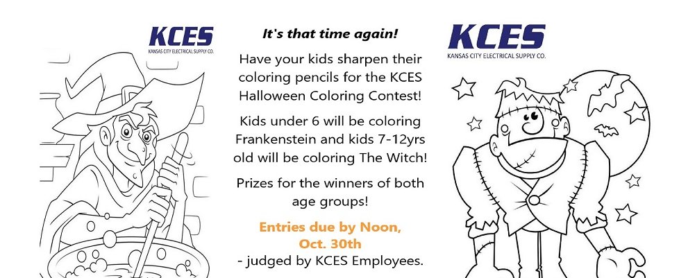 KCESUPPLY's tweet photo. Don't forget to have your kids enter our Halloween Coloring Contest for a chance to win $50 from Bass Pro! Visit our website @ https://t.co/Obz9QMQjK3 to download your entry form. Due by noon, this Friday. https://t.co/HAcJrUNd40