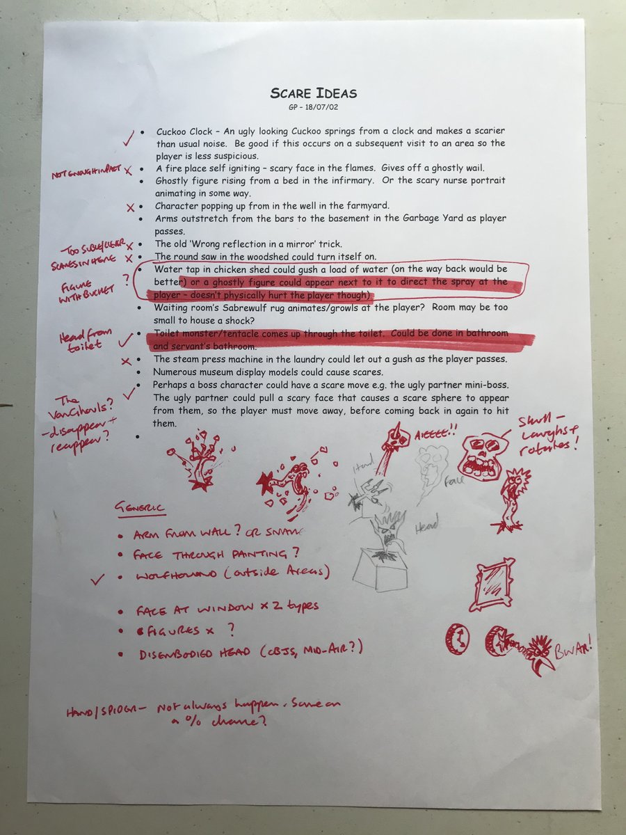 The #GhouliesExposed archives has more day 1 delights for its tiny fanbase! More overview-related design, including a mention of the Baroness and some Post-It note storyboarding